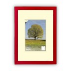 Fotorámeček dřevěný 18x24 A4, Samba, červený