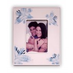 Fotorámeček kovový 6 x 8 cm, "květy"
