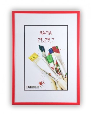 Fotorámeček plastový 15x21,  A5, červený 