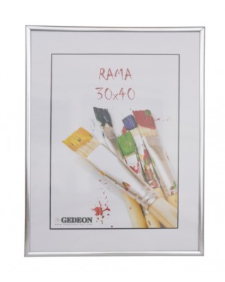 Fotorámeček plastový 30x40, stříbrný