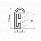 Fotorámeček plastový 15x20,  A5, červený 