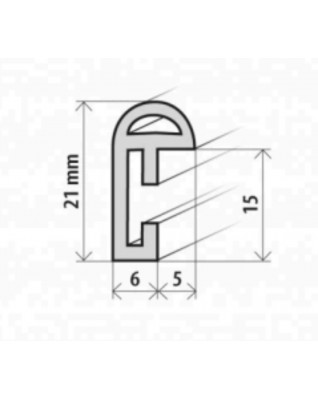 Fotorámeček plastový 15x20,  A5, červený 