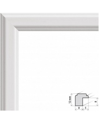 Fotorámeček dřevěný 28x35, bílý, BERLÍN