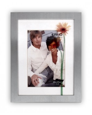 Fotorámeček kovový 10 x15 Gerbera stříbrný