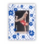 Fotorámeček plastový 10x15, modrý se čtver.