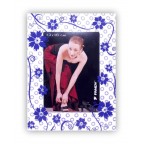 Fotorámeček plastový 13x18, fialový s krouž.