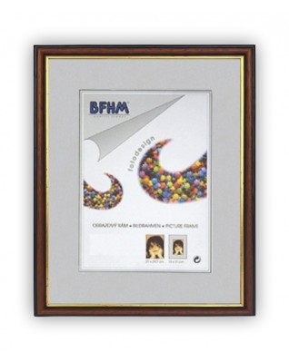 Fotorámeček dřevěný 24x30, hnědý. HEIDELBERG 