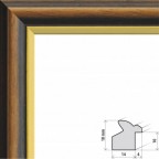 Fotorámeček dřevěný 24x30, hnědý. HEIDELBERG 