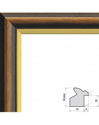 Fotorámeček dřevěný 24x30, hnědý. HEIDELBERG 