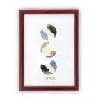 Fotorámeček dřevěný 10x15,  A5, červený