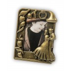 Fotorámeček mosazný 4 x 5 cm, "tanec" 