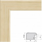 Fotorámeček dřevěný 30x40, přír. MODENA