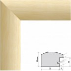 Fotorámeček dřevěný 30x40, přir. PARMA 