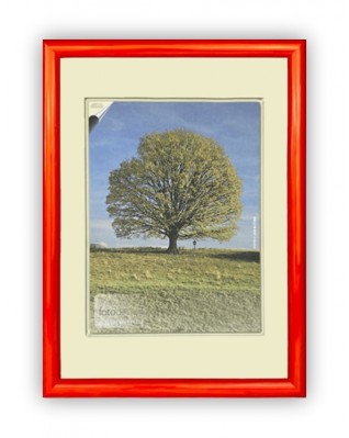 Fotorámeček dřevěný 24x30, oranž. ROMA 