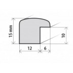 Fotorámeček dřevěný 18x24 A4, Samba, červený