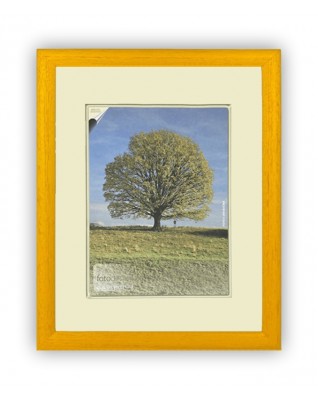 Fotorámeček dřevěný 28x35, žlutá SAMBA 