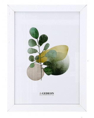 Fotorámeček dřevěný 29x29,7,  A4, bílý  Fotorámeček dřevěný 29x29,7,  A4, bílý