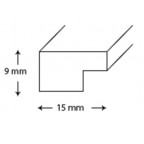 Fotorámeček dřevěný 30x40, bílý D1830 