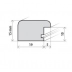 Fotorámeček dřevěný 21x29,7,  A4, Modena, stříbrný