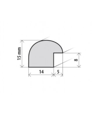 Fotorámeček dřevěný 24x30, bordó. ROMA 