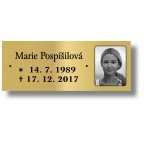 Štítek na pohřební urnu 115x45mm CU1-10