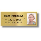 Štítek na pohřební urnu 115x45mm CU1-10