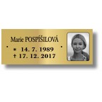 Štítek na pohřební urnu 115x45mm CU1-10