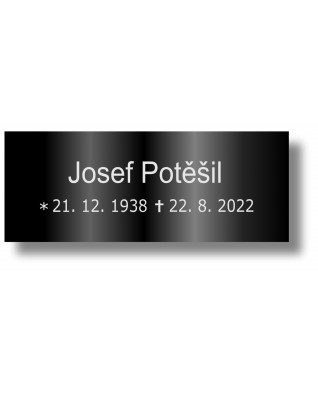 Štítek na pohřební urnu 115x45mm CU1-2B