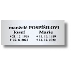 Štítek na pohřební urnu 115x45mm PU1-4