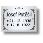 Štítek na pohřební urnu 68x49mm PU5-1
