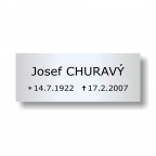 Štítek na pohřební urnu 115x45mm U11