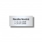 Štítek na pohřební urnu 100x40mm U222